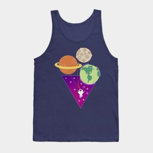 Balloon Spaceman Tank Top